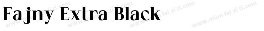 Fajny Extra Black字体转换
